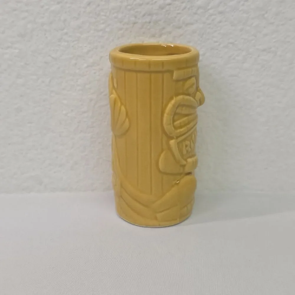 Ceramic Tiki tall shot glass RON JON Surf Shop 